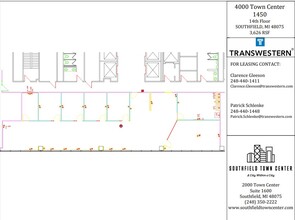 1000-4000 Town Center, Southfield, MI en alquiler Plano de la planta- Imagen 1 de 1