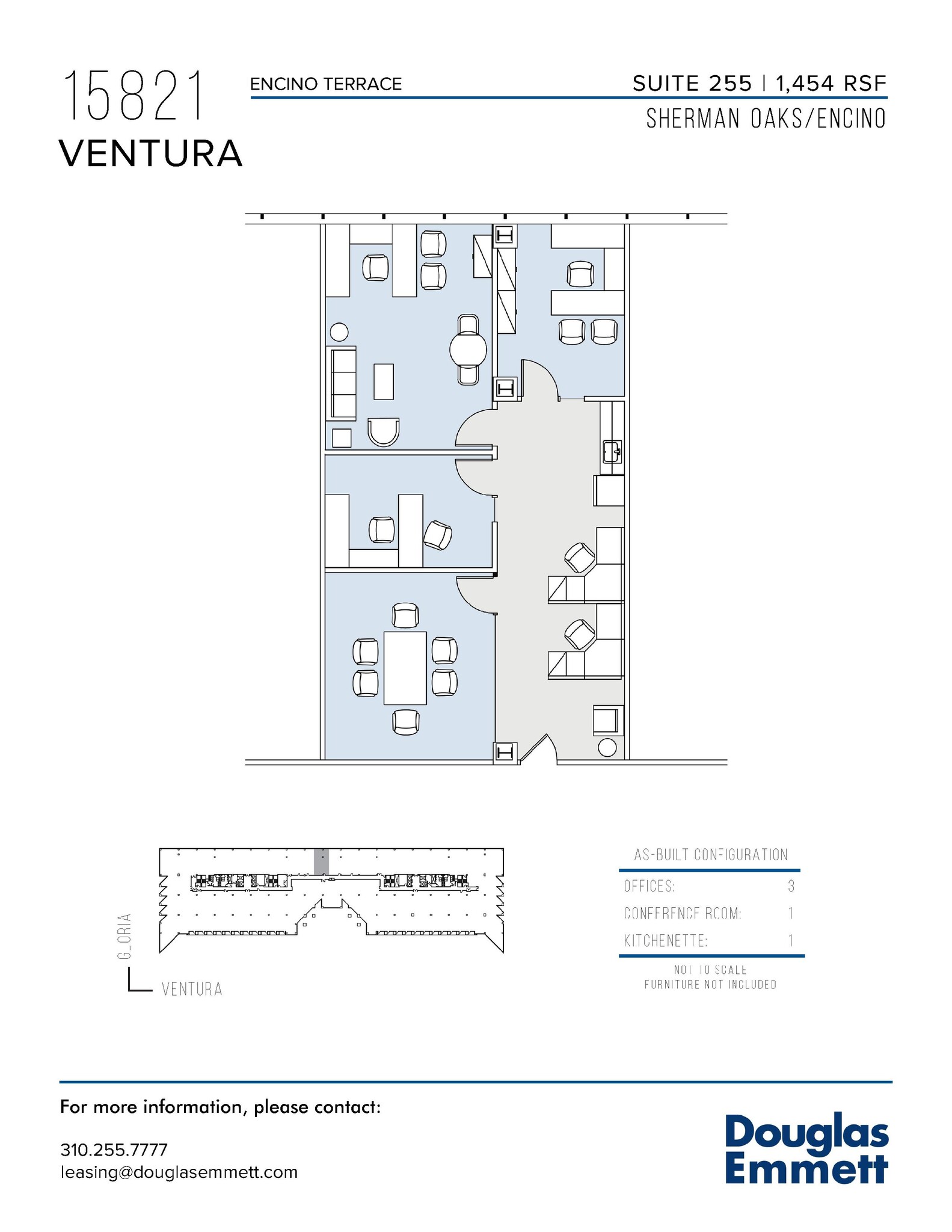 15821 Ventura Blvd, Encino, CA en alquiler Plano de la planta- Imagen 1 de 1