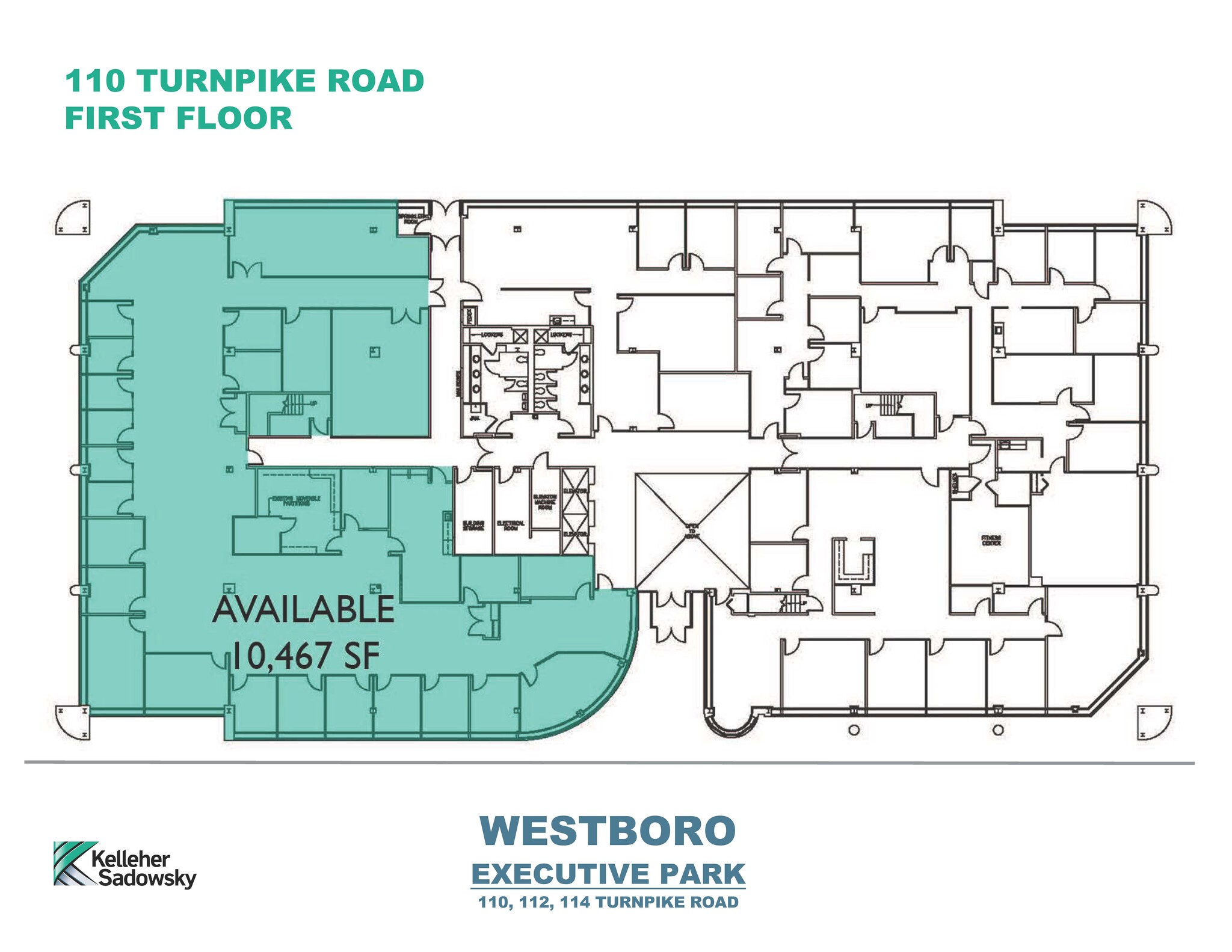 114 Turnpike Rd, Westborough, MA en alquiler Plano de la planta- Imagen 1 de 1