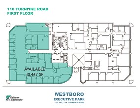 114 Turnpike Rd, Westborough, MA en alquiler Plano de la planta- Imagen 1 de 1