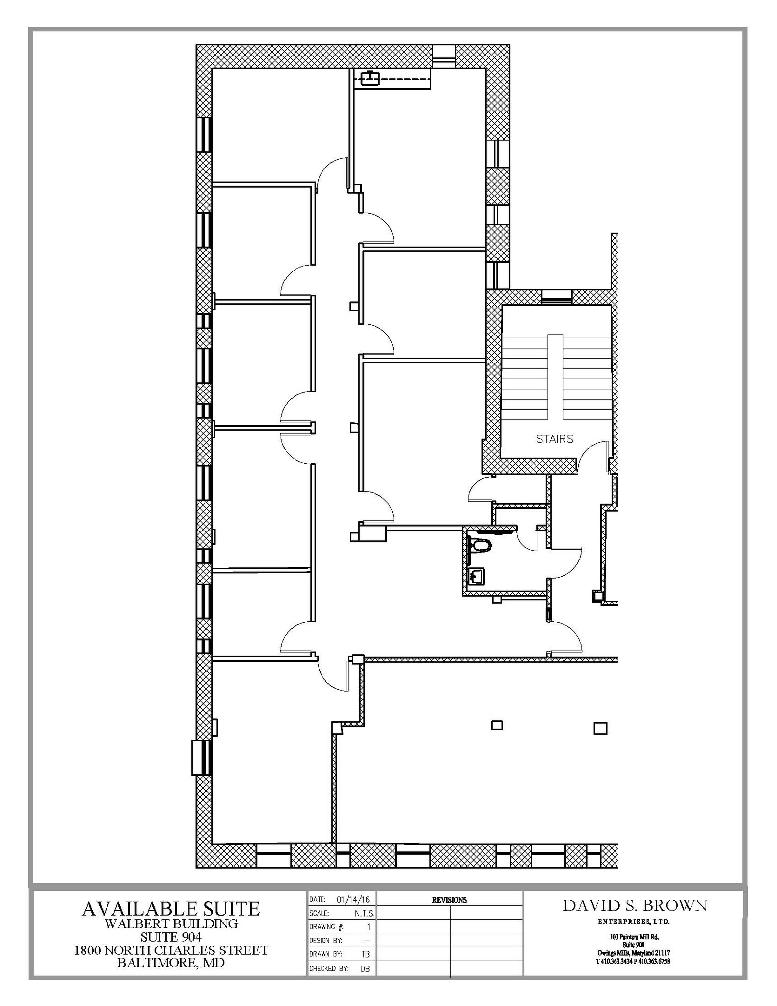 1800 N Charles St, Baltimore, MD en alquiler Plano de la planta- Imagen 1 de 1