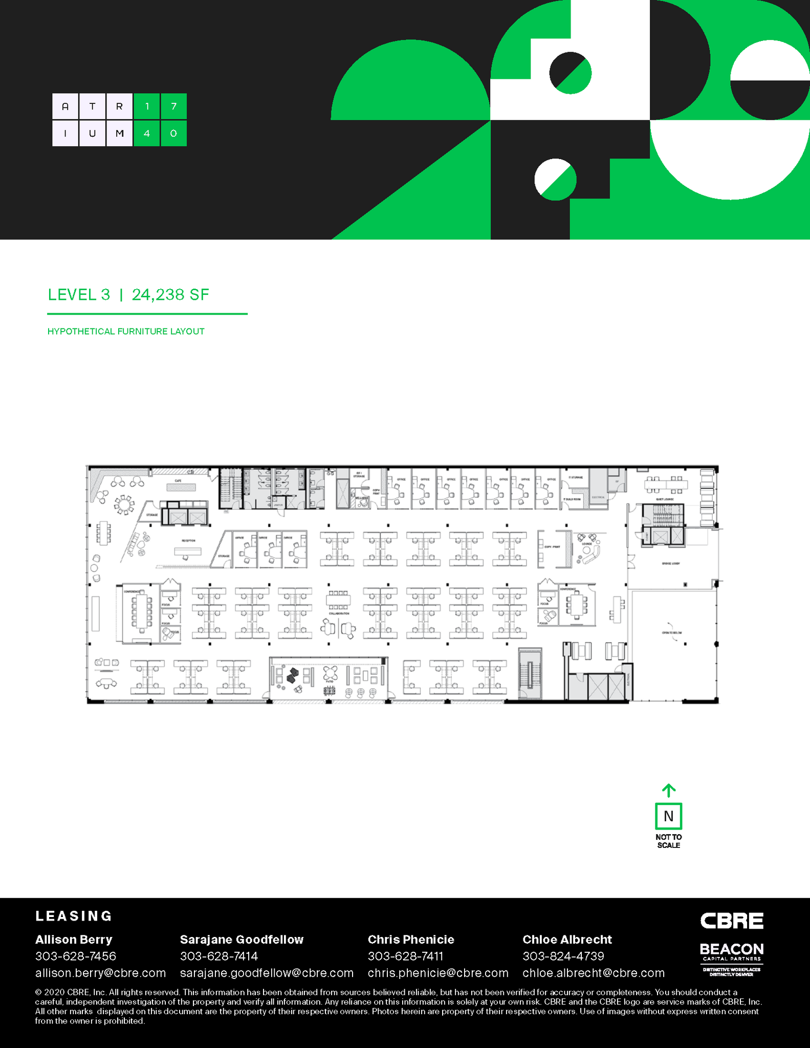 1740 Broadway, Denver, CO en alquiler Plano de la planta- Imagen 1 de 1