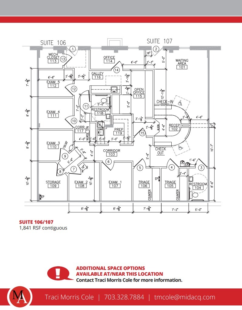 8101 Hinson Farm Rd, Alexandria, VA en alquiler Plano de la planta- Imagen 1 de 1