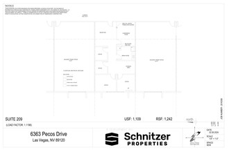 6345 S Pecos Rd, Las Vegas, NV en alquiler Plano del sitio- Imagen 1 de 1