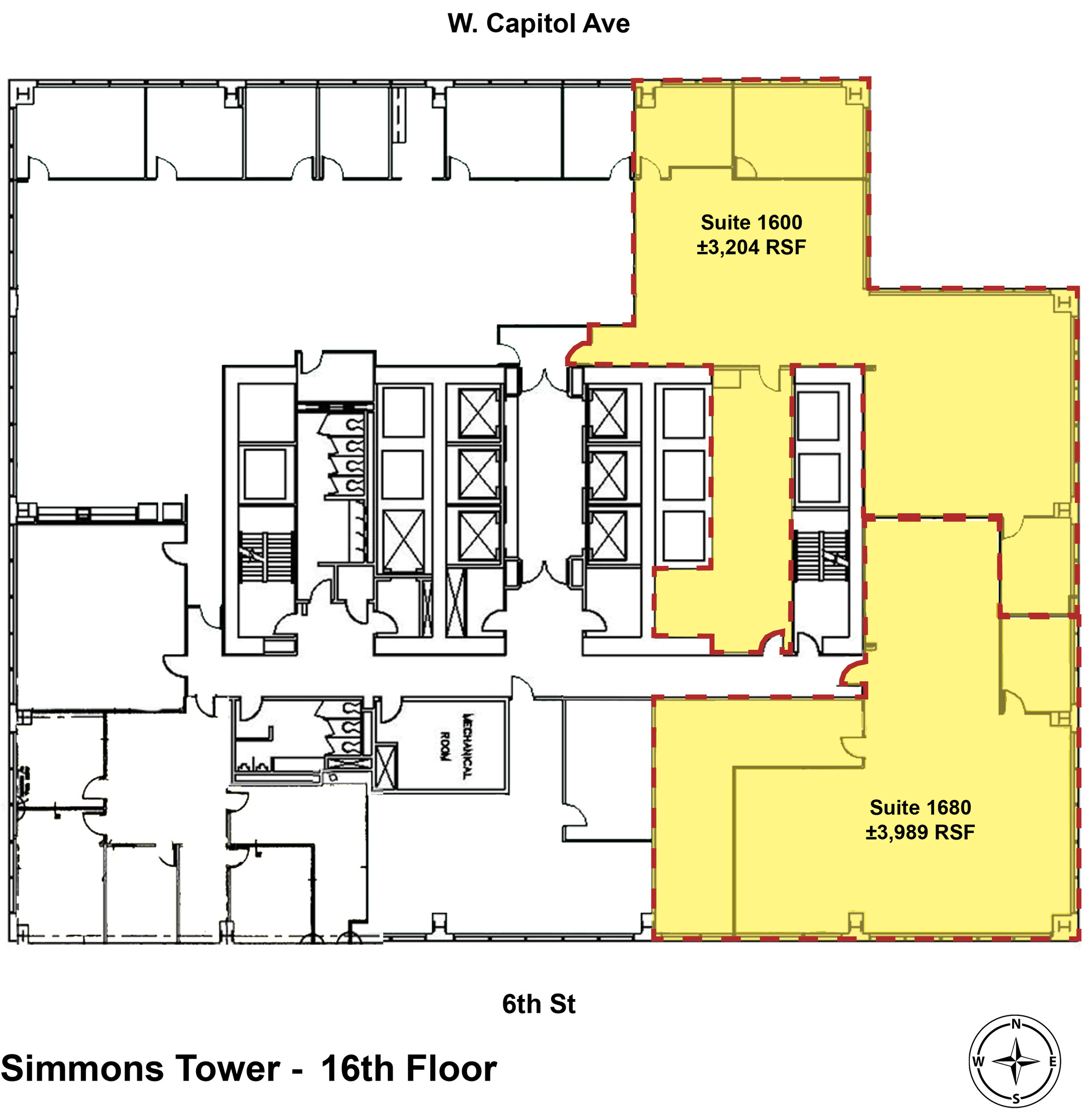 425 W Capitol Ave, Little Rock, AR en alquiler Plano de la planta- Imagen 1 de 7