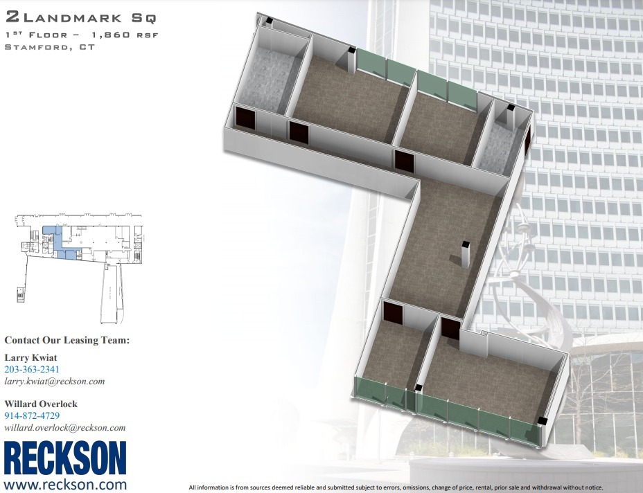 1 Landmark Sq, Stamford, CT en alquiler Plano de la planta- Imagen 1 de 1