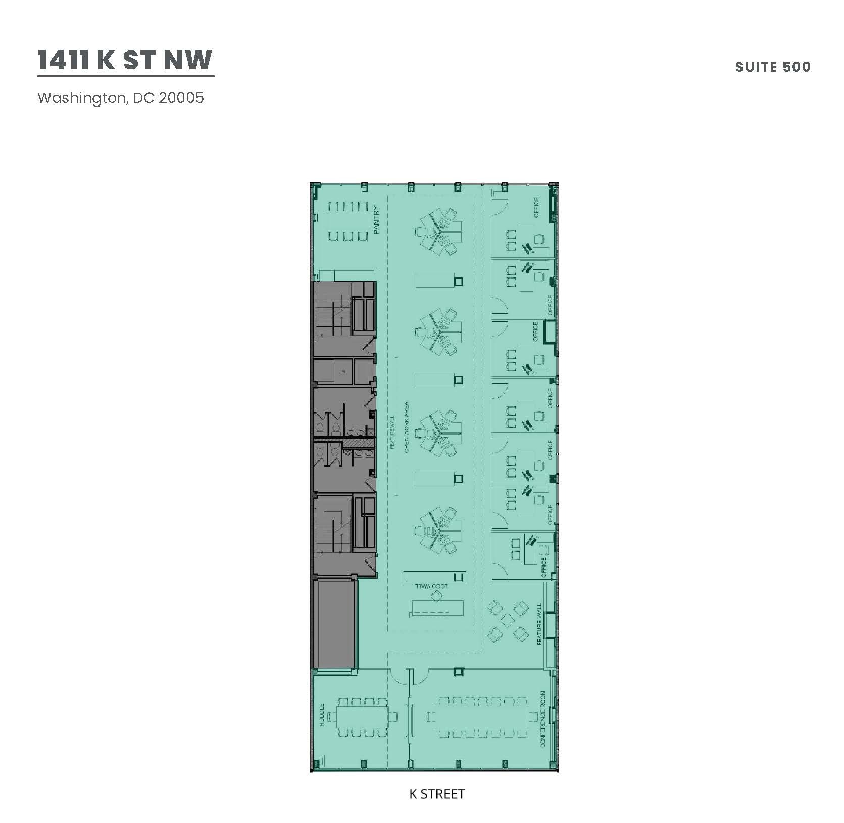 1411 K St NW, Washington, DC en alquiler Plano de la planta- Imagen 1 de 1