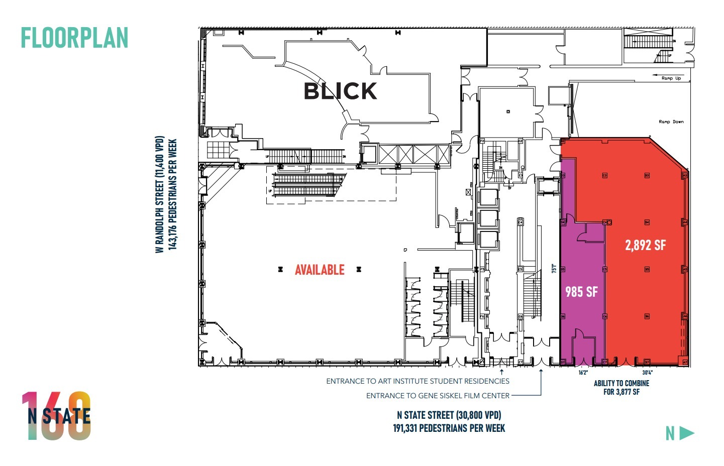 168 N State St, Chicago, IL en alquiler Plano de la planta- Imagen 1 de 1