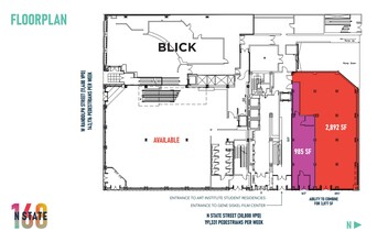 168 N State St, Chicago, IL en alquiler Plano de la planta- Imagen 1 de 1