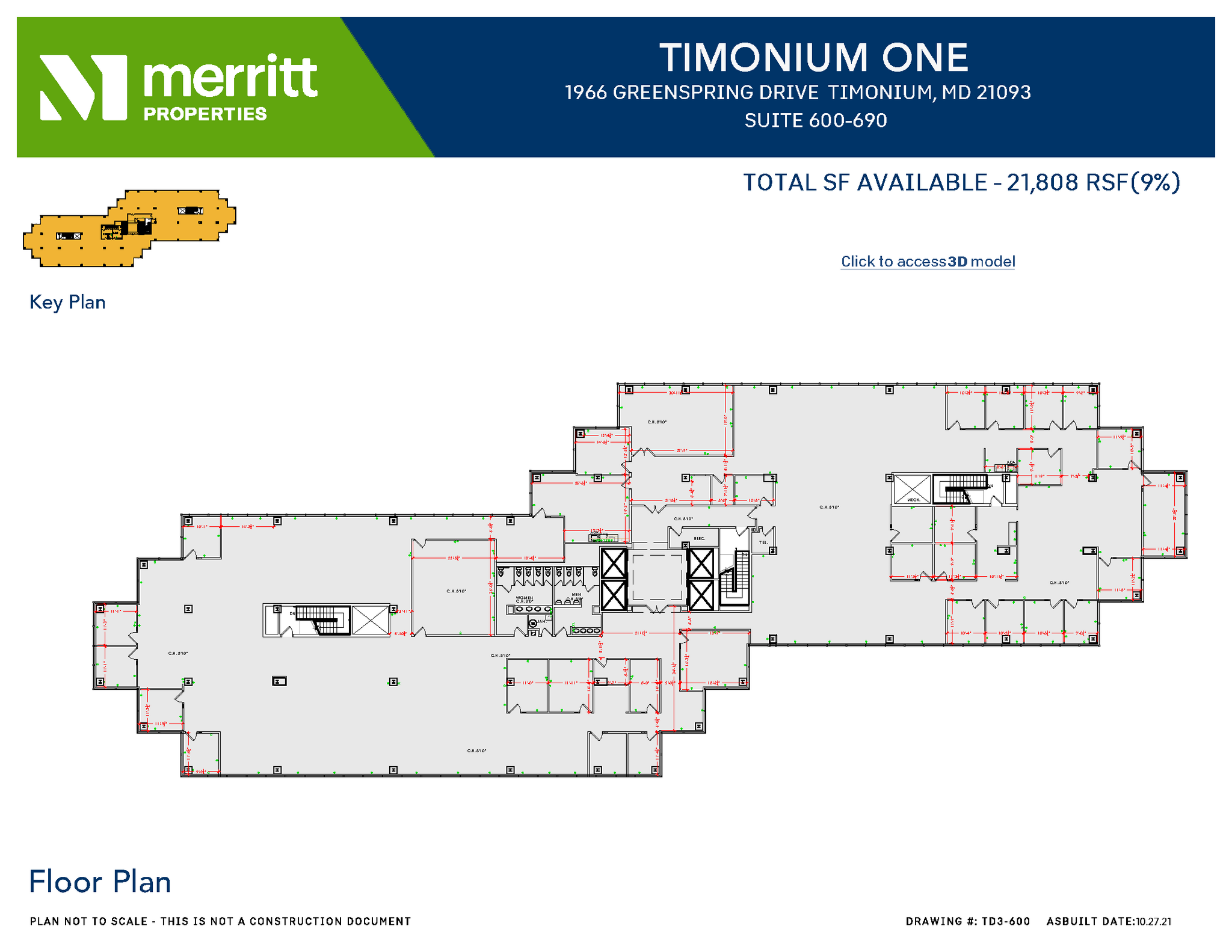 1966 Greenspring Dr, Timonium, MD en alquiler Plano de la planta- Imagen 1 de 1