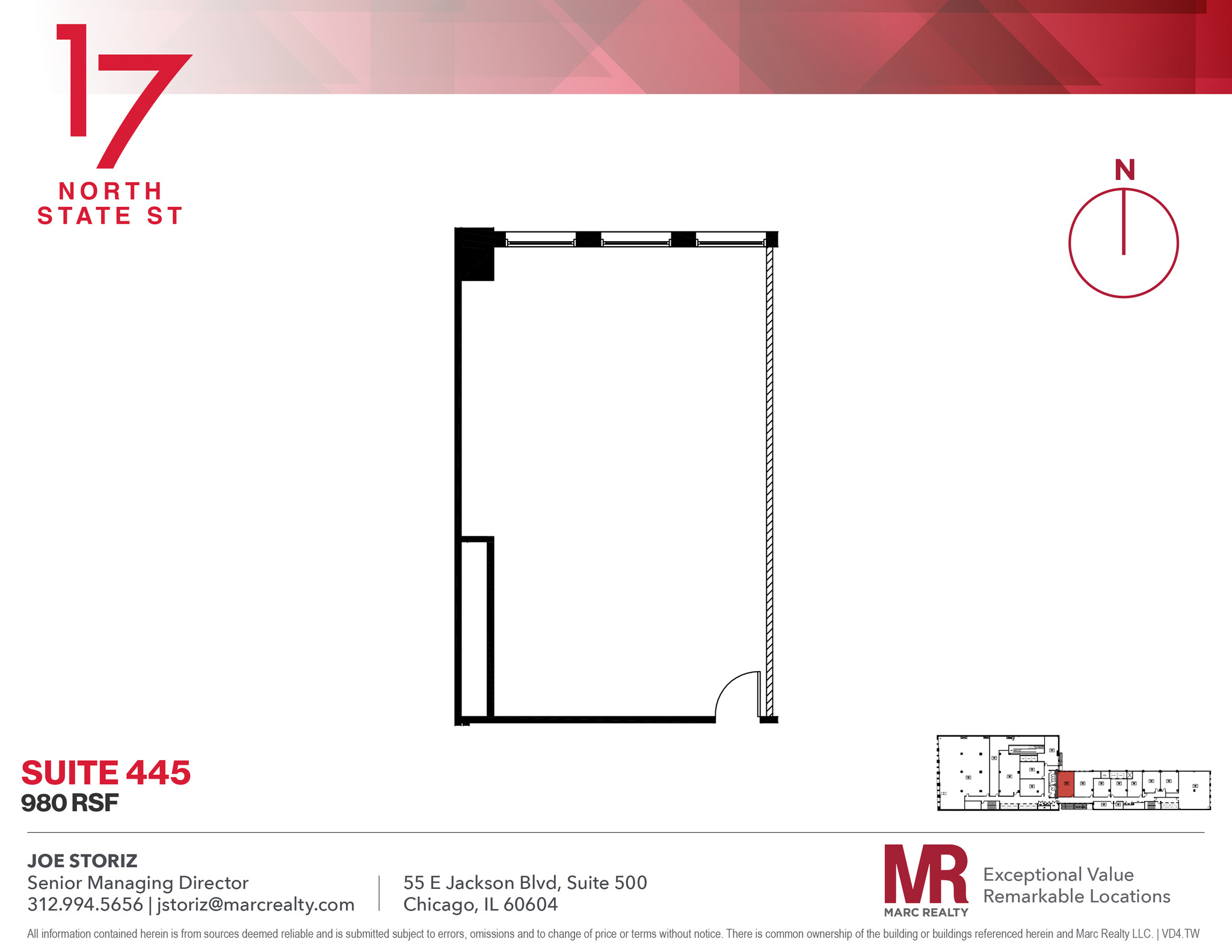 17 N State St, Chicago, IL en alquiler Plano de la planta- Imagen 1 de 3