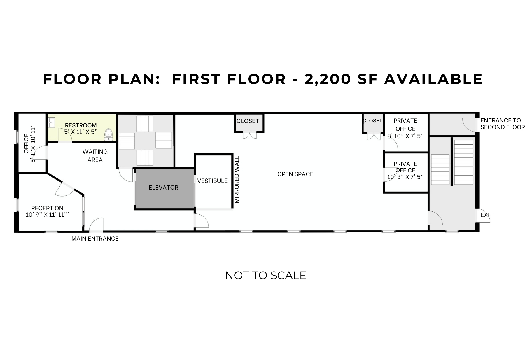 2119 Post Rd, Fairfield, CT en alquiler Plano de la planta- Imagen 1 de 6