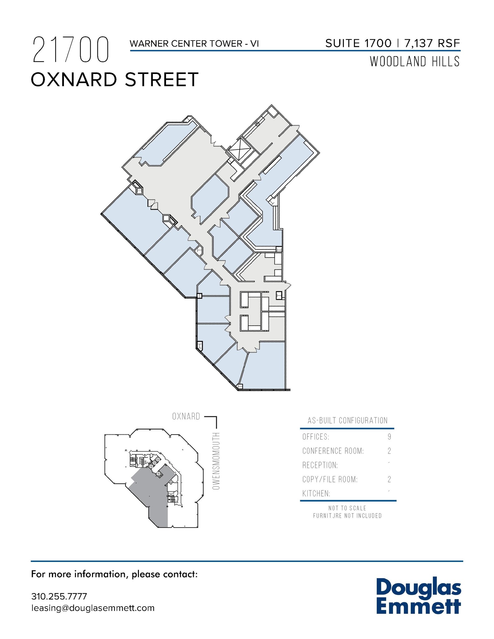 21700 Oxnard St, Woodland Hills, CA en alquiler Plano de la planta- Imagen 1 de 1