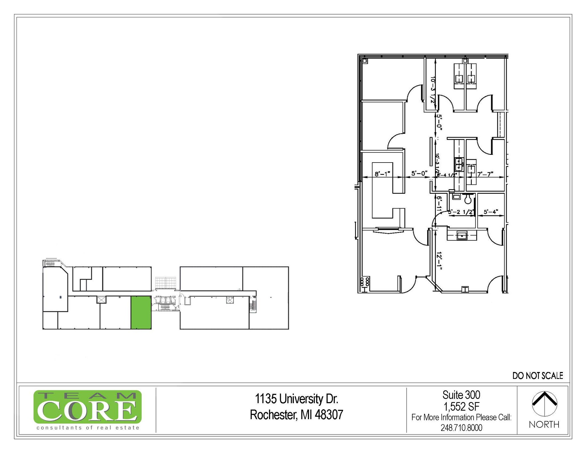 1135 W University Dr, Rochester Hills, MI en alquiler Plano de la planta- Imagen 1 de 1