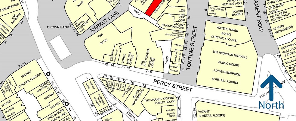 8 Tontine Sq, Stoke On Trent en alquiler - Plano de solar - Imagen 2 de 2