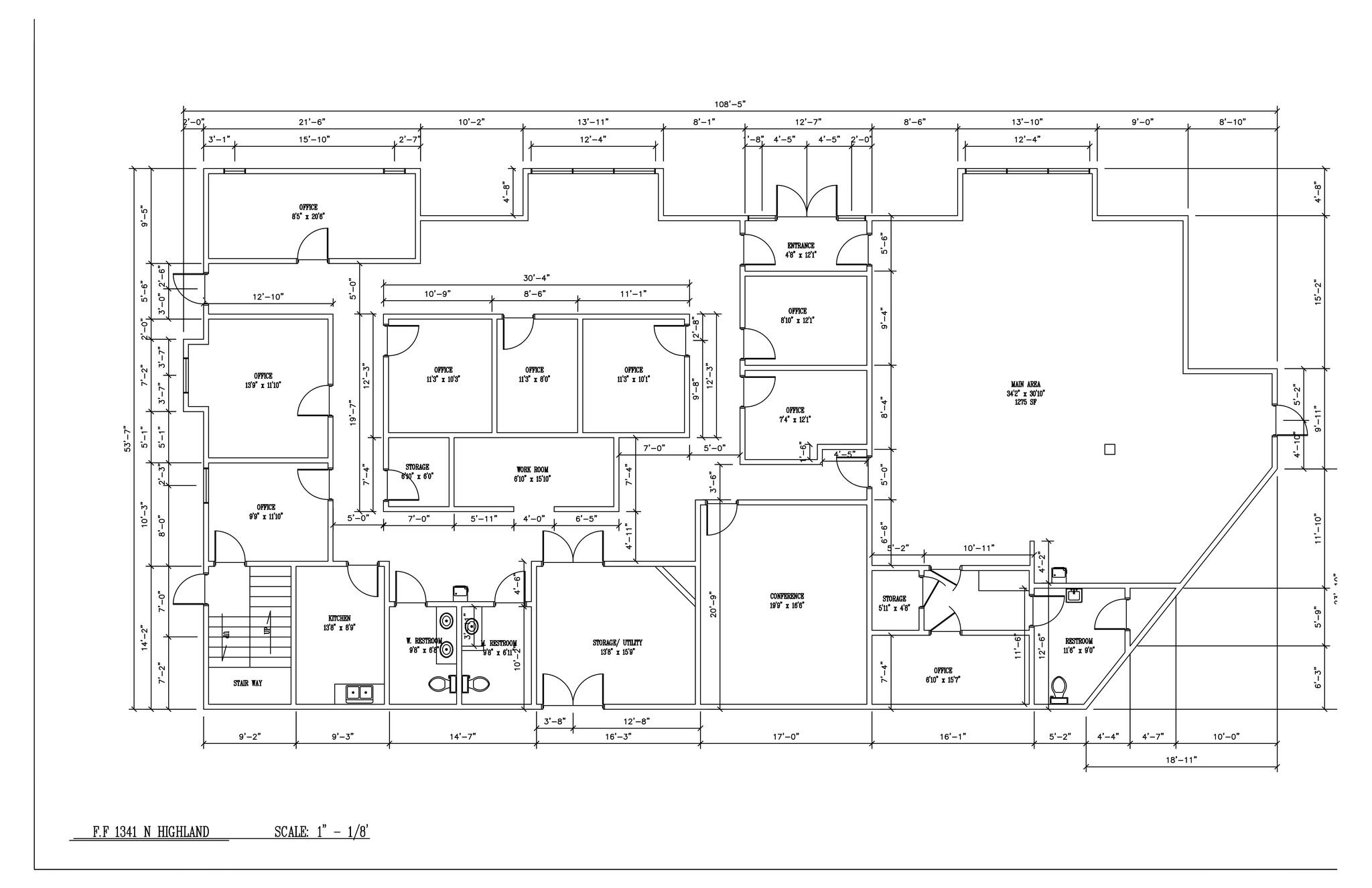 1341 N Highland Ave, Jackson, TN en alquiler Plano del sitio- Imagen 1 de 18