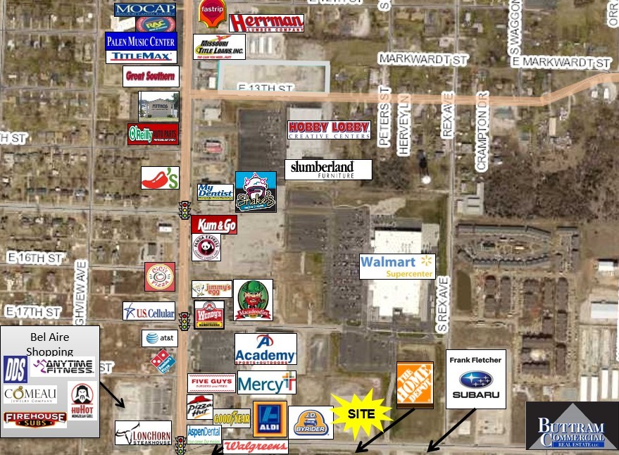 3507 E 20th St, Joplin, MO en venta Vista aérea- Imagen 1 de 6