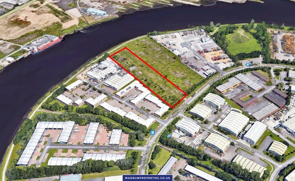 Riverside Park Rd, Middlesbrough en venta - Vista aérea - Imagen 1 de 2