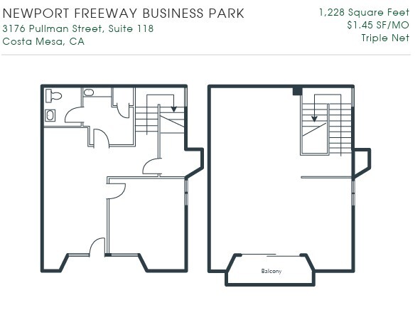 3176 Pullman St, Costa Mesa, CA en alquiler Plano de la planta- Imagen 1 de 1