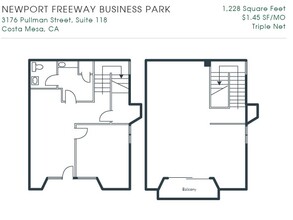 3176 Pullman St, Costa Mesa, CA en alquiler Plano de la planta- Imagen 1 de 1