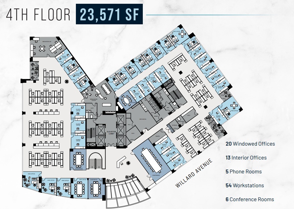 4445 Willard Ave, Chevy Chase, MD en alquiler Plano de la planta- Imagen 1 de 1