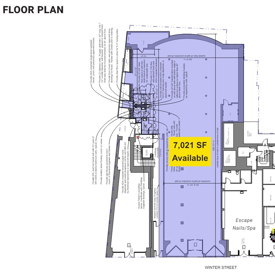 25-29 Winter St, Boston, MA en alquiler Plano de la planta- Imagen 1 de 1