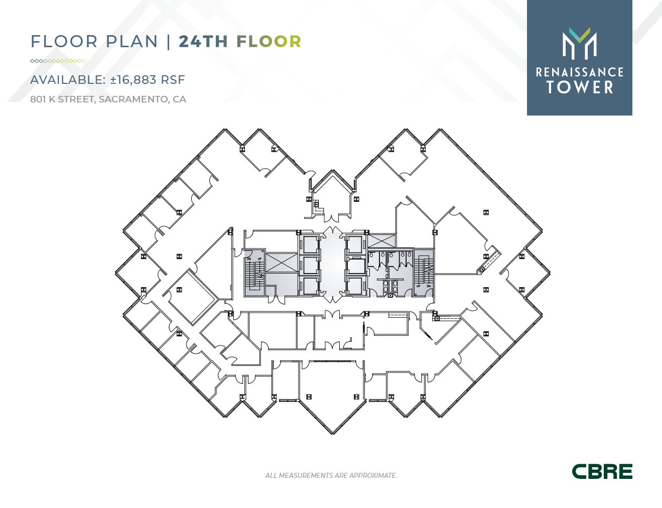 801 K St, Sacramento, CA en alquiler Plano de la planta- Imagen 1 de 1