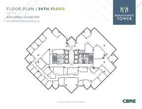 801 K St, Sacramento, CA en alquiler Plano de la planta- Imagen 1 de 1