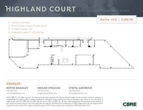 9000 E Nichols Ave, Centennial, CO en alquiler Plano de la planta- Imagen 1 de 4