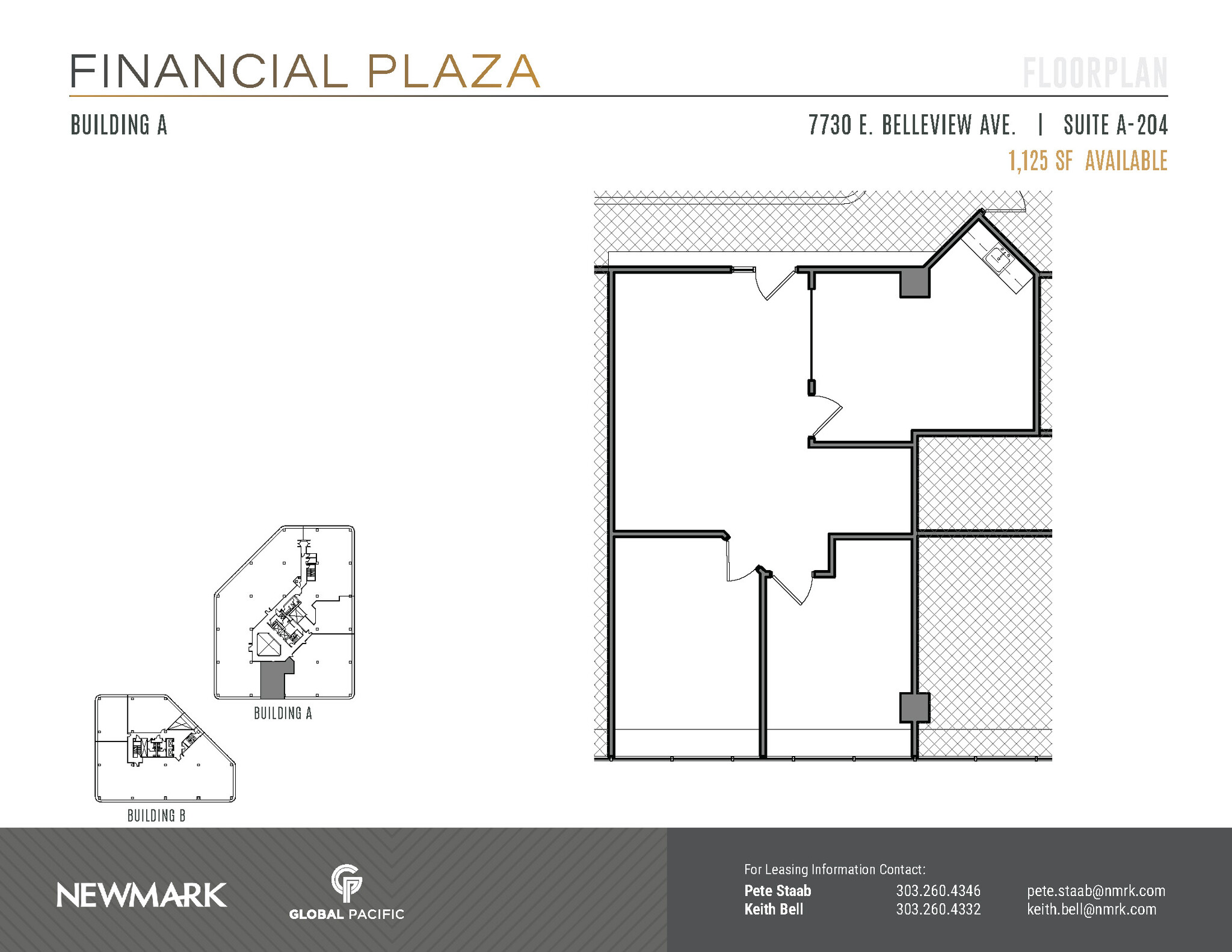 7730 E Belleview Ave, Greenwood Village, CO en alquiler Plano de la planta- Imagen 1 de 2