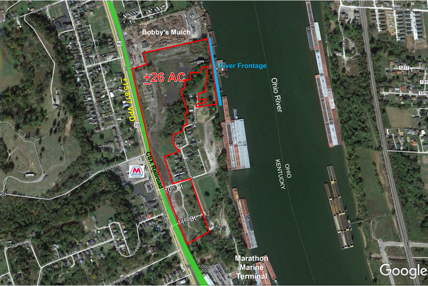 53rd & Winchester Avenue St, Ashland, KY en venta - Vista aérea - Imagen 1 de 1