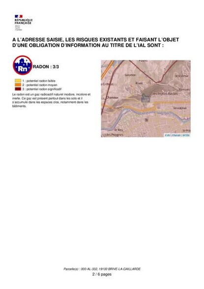 Terreno en Brive-la-Gaillarde en venta - Plano de la planta - Imagen 3 de 12