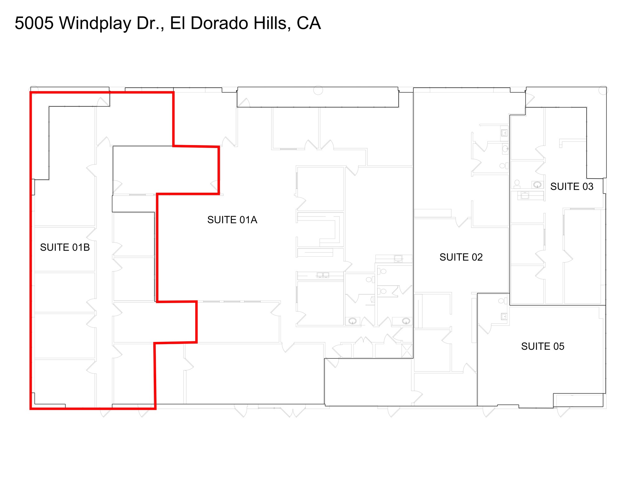 5001 Windplay Dr, El Dorado Hills, CA en alquiler Plano del sitio- Imagen 1 de 2