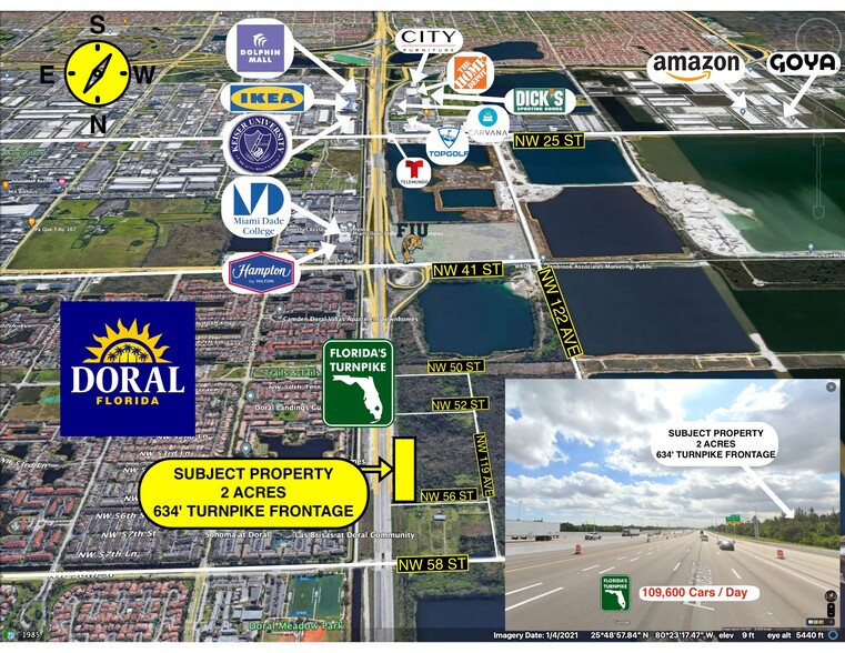 NW 56th St, Miami, FL en venta - Vista aérea - Imagen 1 de 5