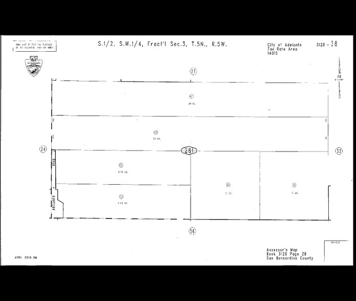 Adelanto Rd Industrial Land, Adelanto, CA en venta - Plano de solar - Imagen 2 de 2