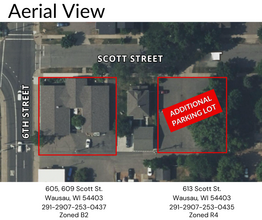 605 Scott St, Wausau, WI - VISTA AÉREA  vista de mapa - Image1