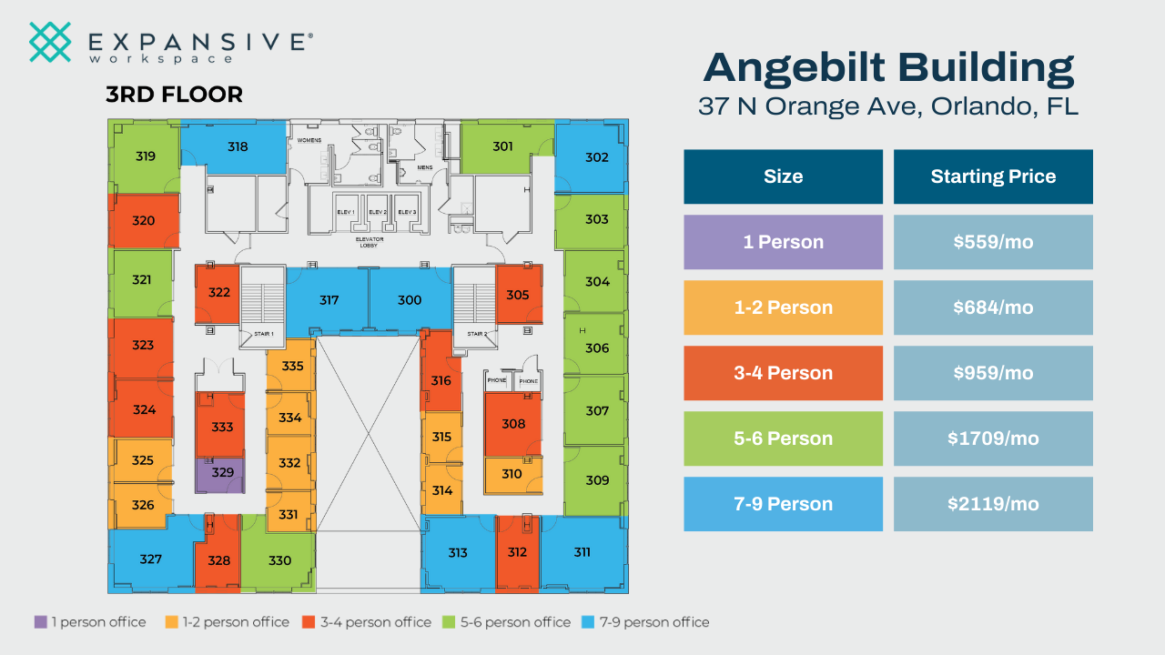 37 N Orange Ave, Orlando, FL en alquiler Plano de la planta- Imagen 1 de 5