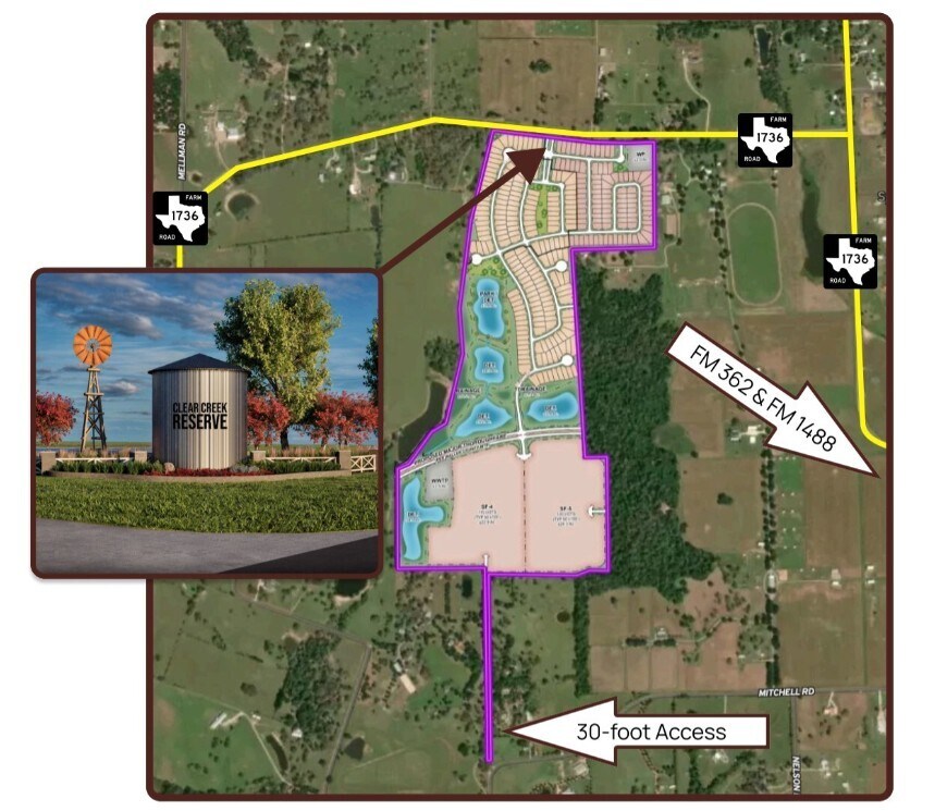 FM 1736, Hempstead, TX en venta Plano del sitio- Imagen 1 de 1