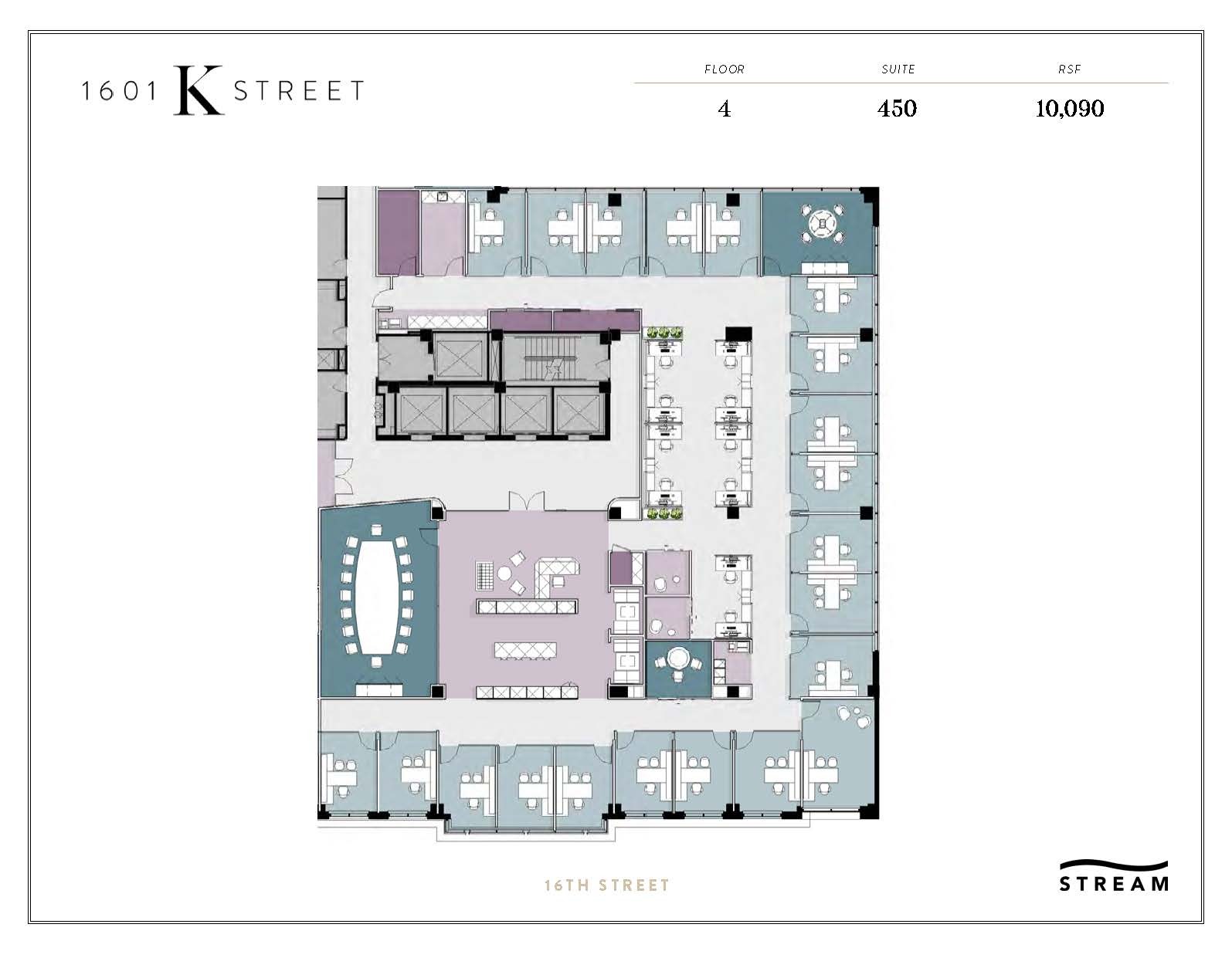 1601 K St NW, Washington, DC en alquiler Plano de la planta- Imagen 1 de 1