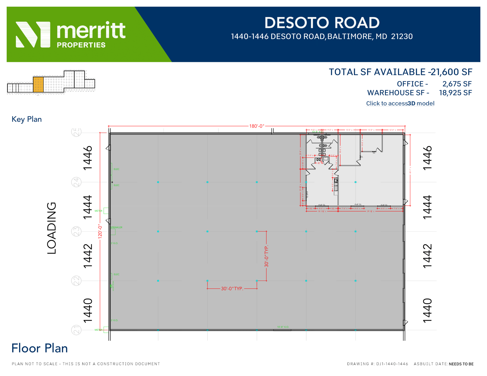 1400-1464 Desoto Rd, Baltimore, MD en alquiler Plano de la planta- Imagen 1 de 1