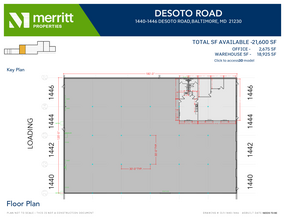 1400-1464 Desoto Rd, Baltimore, MD en alquiler Plano de la planta- Imagen 1 de 1