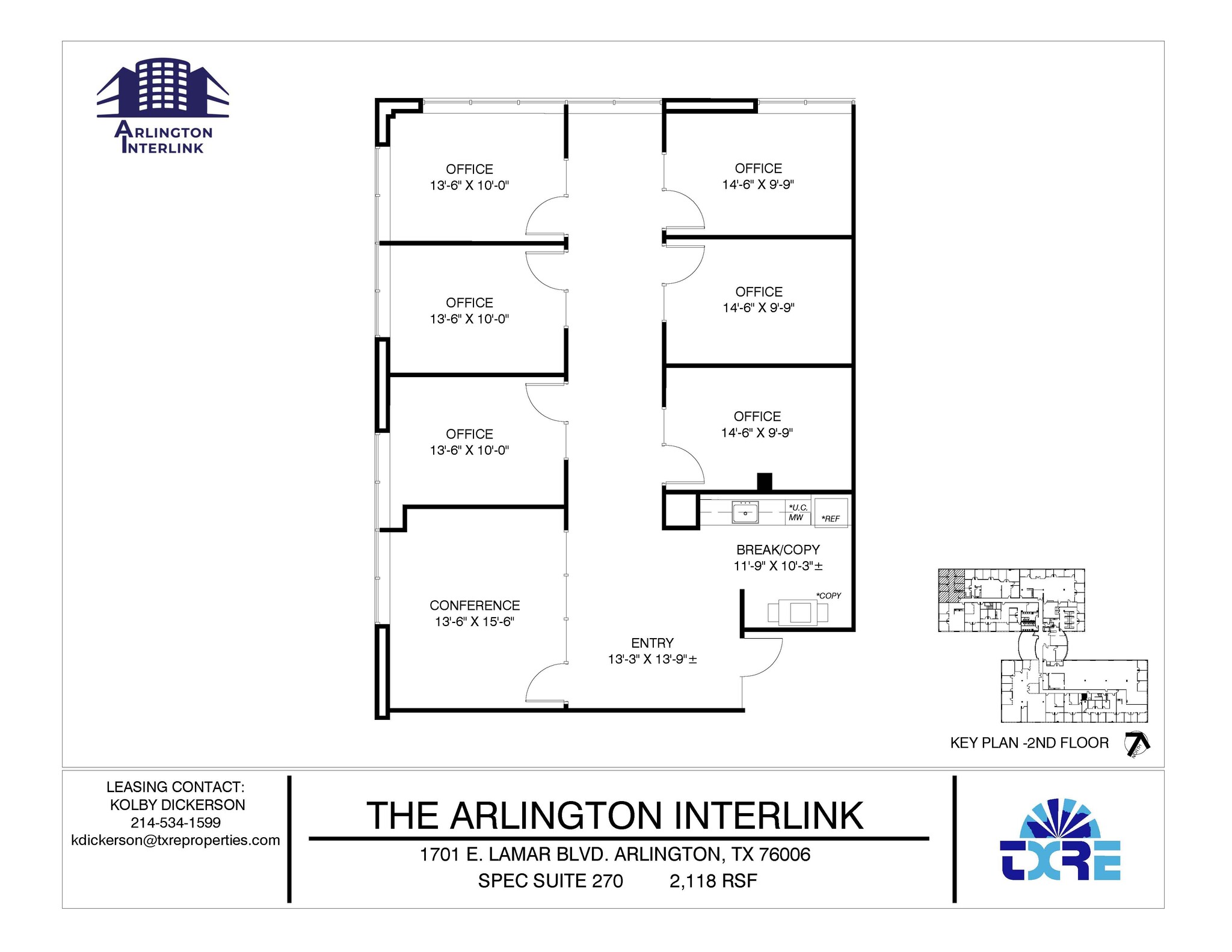 1701 E Lamar Blvd, Arlington, TX en alquiler Plano de la planta- Imagen 1 de 1