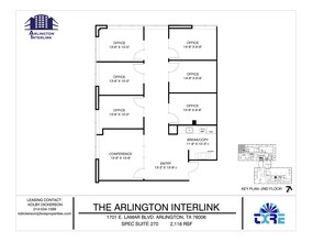 1701 E Lamar Blvd, Arlington, TX en alquiler Plano de la planta- Imagen 1 de 1