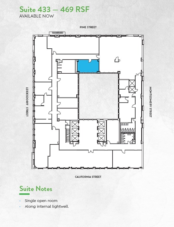 465 California St, San Francisco, CA en alquiler Plano de la planta- Imagen 1 de 1