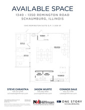 1305 Remington Rd, Schaumburg, IL en alquiler Plano de la planta- Imagen 1 de 2