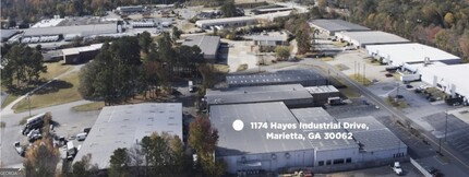 1174 Hayes Industrial Dr, Marietta, GA - VISTA AÉREA  vista de mapa - Image1