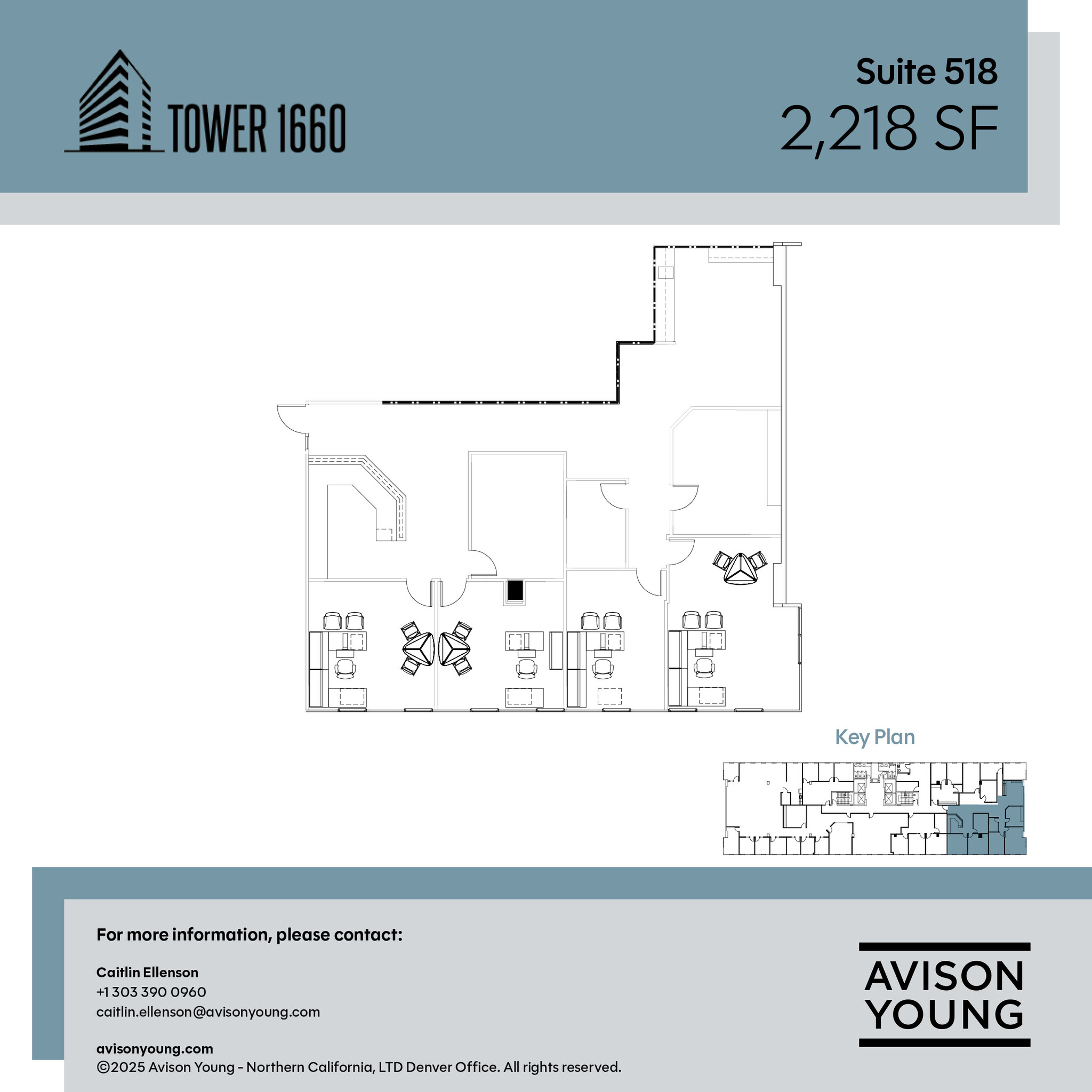 1660 S Albion St, Denver, CO en alquiler Plano de la planta- Imagen 1 de 1