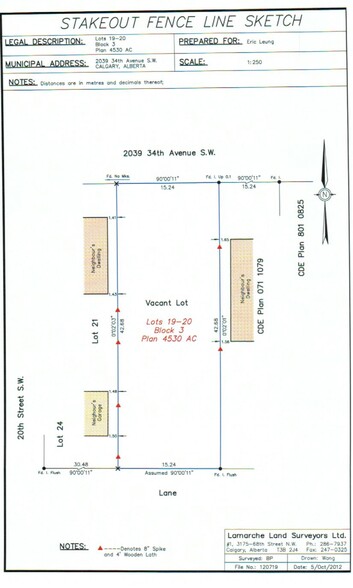 2039 34 Av SW, Calgary, AB en venta - Plano del sitio - Imagen 2 de 2