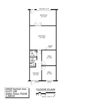 10930 Switzer Ave, Dallas, TX en alquiler Plano de la planta- Imagen 1 de 1