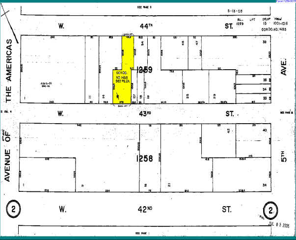 34-36 W 44th St, New York, NY en alquiler - Plano de solar - Imagen 2 de 4